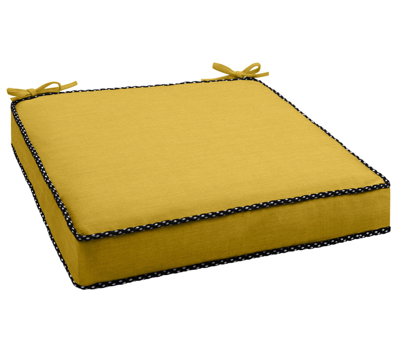 Sunbrella Indoor/Outdoor 19" Chair Cushion, Braided Cord — View 7