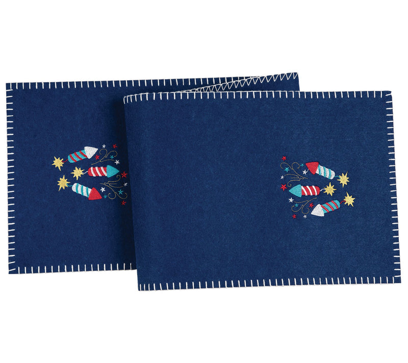 12" x 47.25" Sparkler Felt Runner by Valerie — View 3