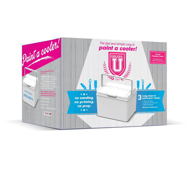 COOLERSbyU 26.4-qt Paintable Cooler — View 6