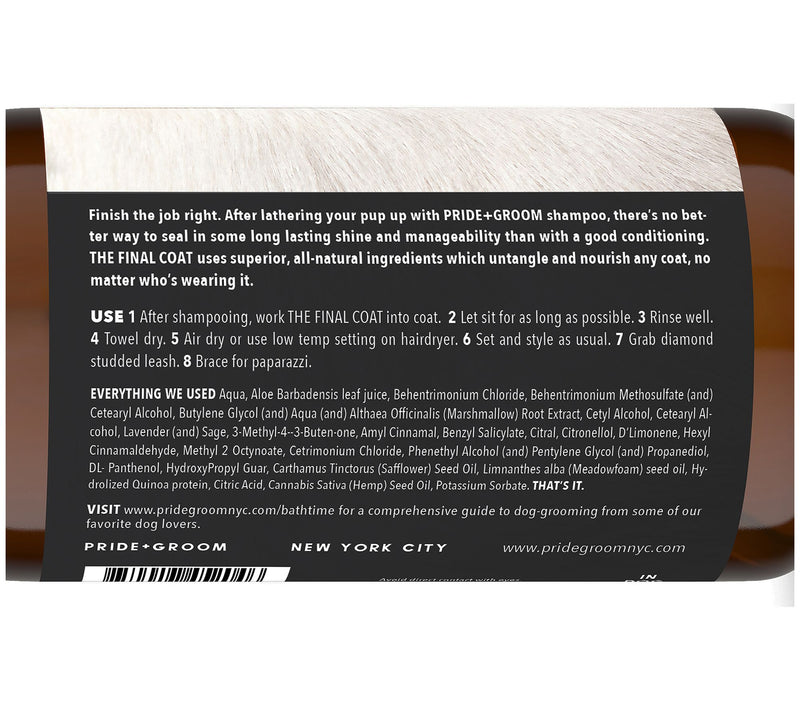 PRIDE+GROOM Conditioner for Dogs, 12-oz Bottle — View 2