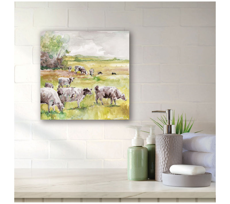 Courtside Market Spring Herd 16x16 Canvas WallArt — View 4