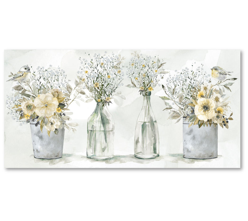 Courtside Market Farmhouse Bouquet 12x24 CanvasWall Art — Main view