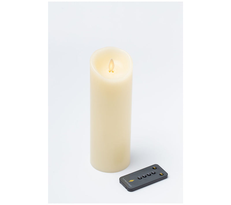 Luminara 8" Unscented Wax Flameless Candle & Re mote Control — View 14