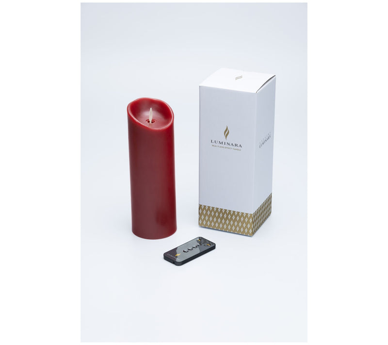 Luminara 8" Unscented Wax Flameless Candle & Re mote Control — View 9