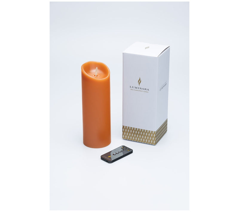 Luminara 8" Unscented Wax Flameless Candle & Re mote Control — View 11