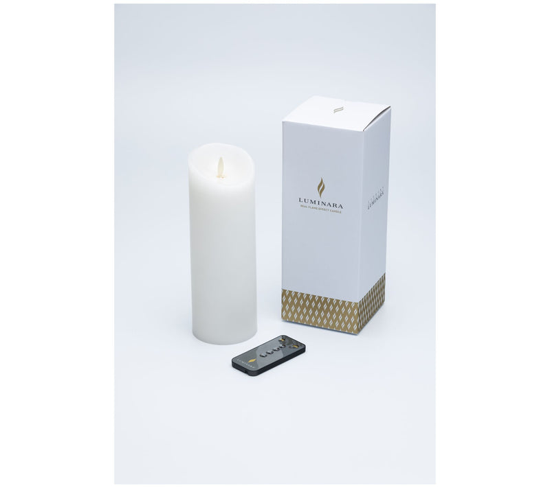Luminara 8" Unscented Wax Flameless Candle & Re mote Control — View 13