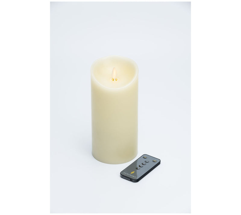 Luminara 7" Unscented Wax Flameless Candle & Re mote Control — View 14