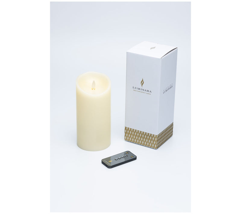 Luminara 7" Unscented Wax Flameless Candle & Re mote Control — View 5