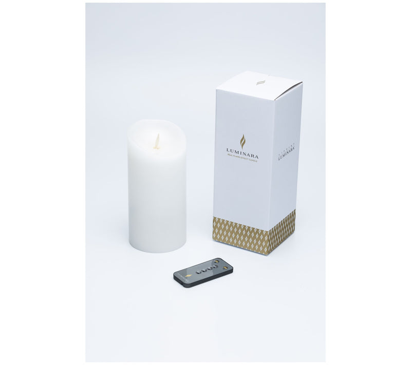 Luminara 7" Unscented Wax Flameless Candle & Re mote Control — View 13