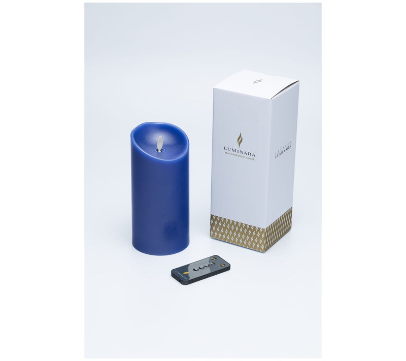 Luminara 7" Unscented Wax Flameless Candle & Re mote Control — View 7