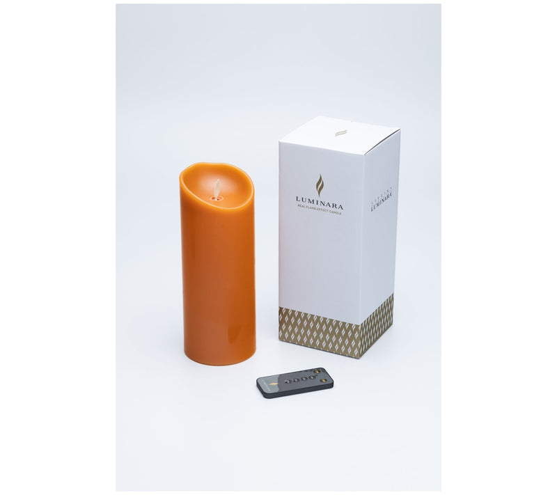 Luminara 9" Unscented Wax Flameless Candle & Re mote Control — View 11