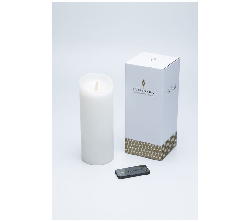 Luminara 9" Unscented Wax Flameless Candle & Re mote Control — View 13