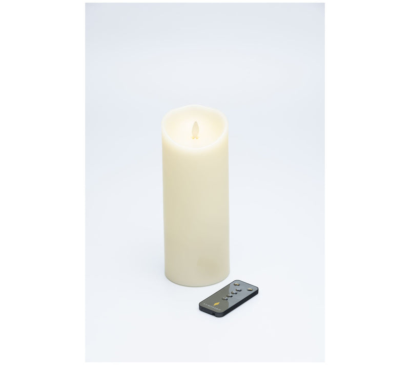 Luminara 9" Unscented Wax Flameless Candle & Re mote Control — View 14