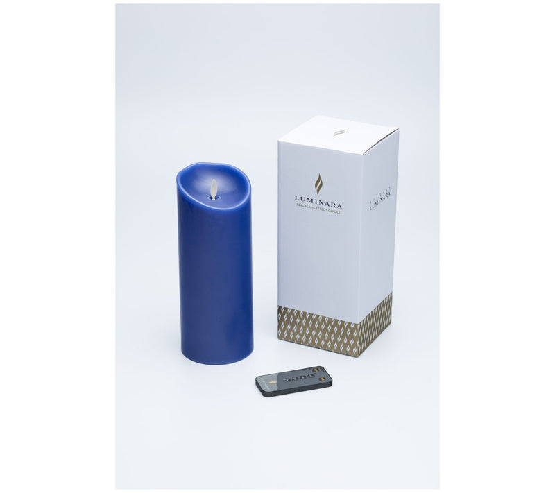 Luminara 9" Unscented Wax Flameless Candle & Re mote Control — View 7