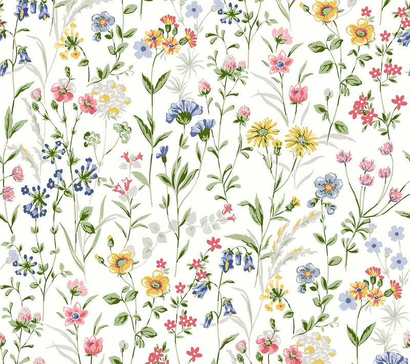 NextWall Wildflowers Peel and Stick Wallpaper — Main view