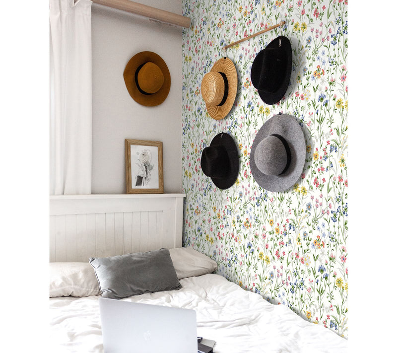 NextWall Wildflowers Peel and Stick Wallpaper — View 8