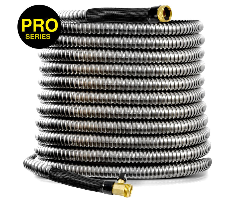 Bionic Steel Pro 100' Stainless Steel Hose withBrass Nozzle — View 3