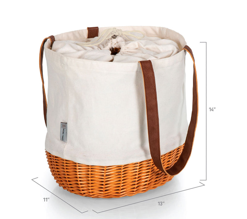 NFL / Disney - Coronado Canvas and Willow Basket Tote — View 5