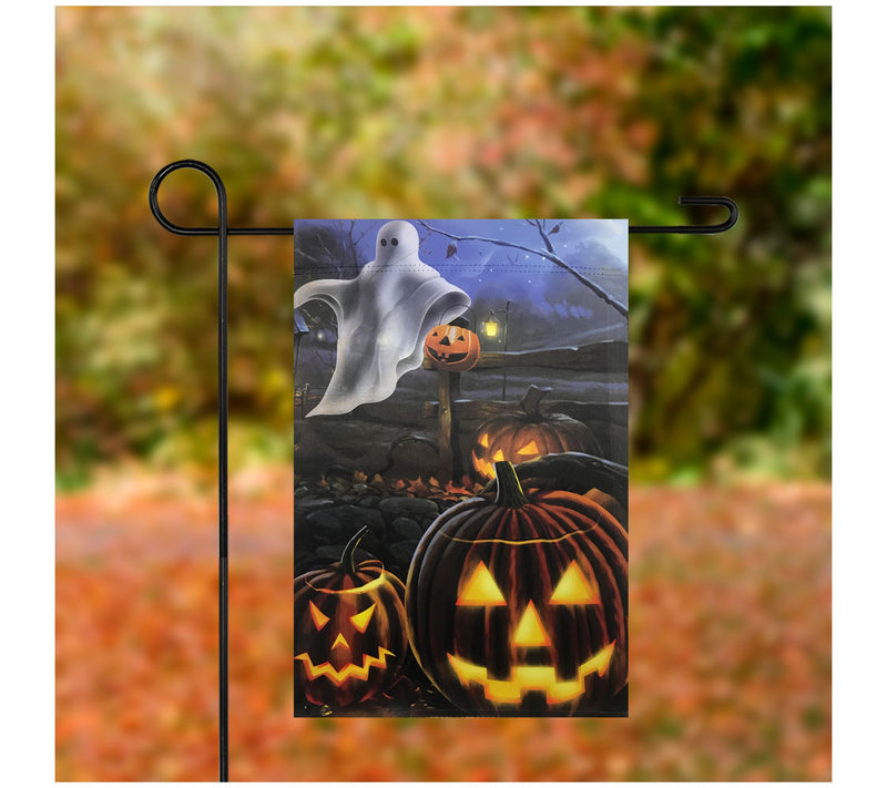 Northlight Pump kins & Ghost Sp ooky Flag 12.5" x 18" — View 3