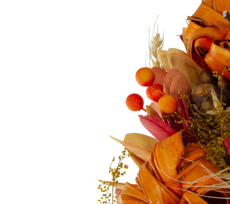 Northlight Orange Pumpkins and Berries HarvestWreath — View 5