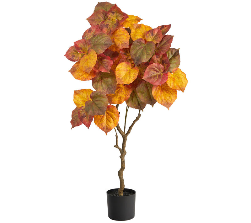 Nearly Natural 4' Autumn Umbrella Ficus Fall Tree — Main view