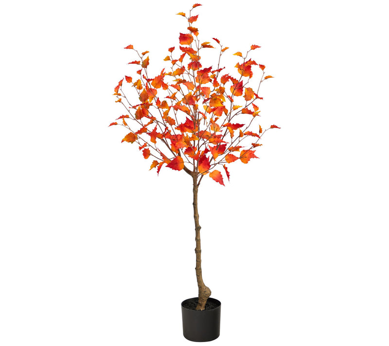 Nearly Natural 4' Fall Birch Artificial Autumn Tree — Main view