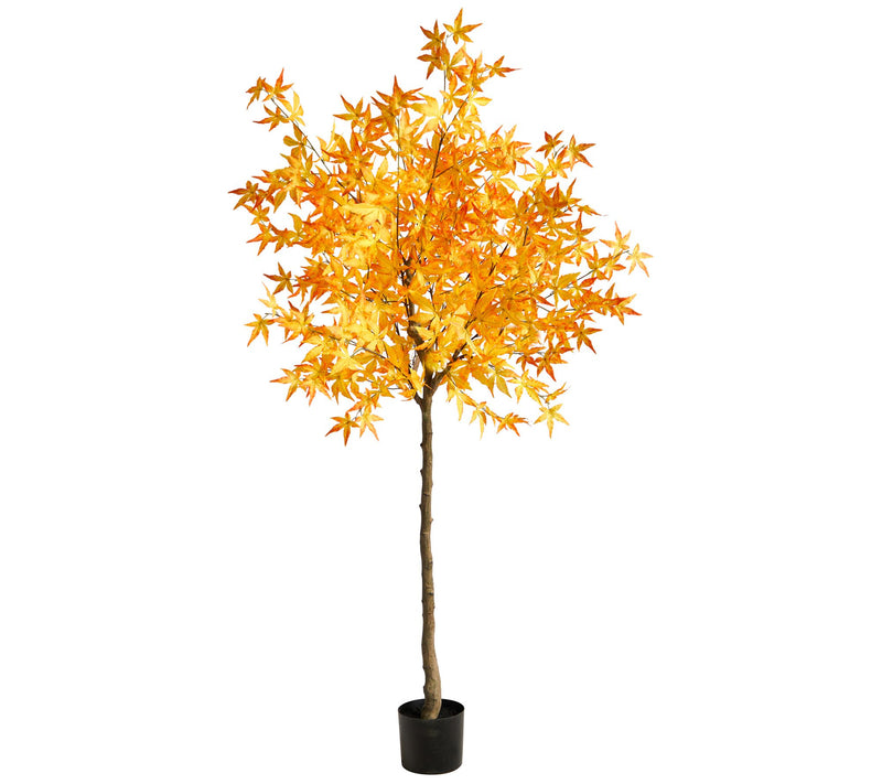 Nearly Natural 6' Autumn Maple Artificial Tree — Main view
