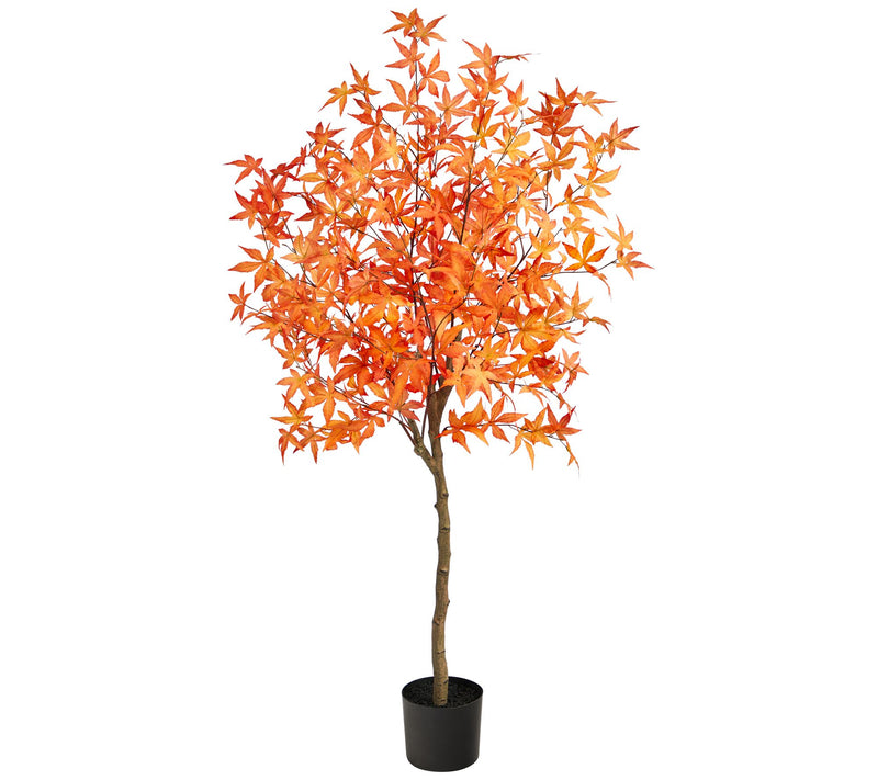 Nearly Natural 5' Autumn Maple Artificial Tree — Main view