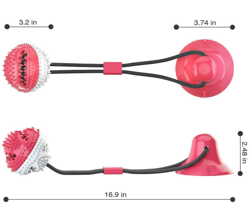 Pet Life Grip-N-Play Treat Dispensing Ball Shaped Dog Toy — View 4