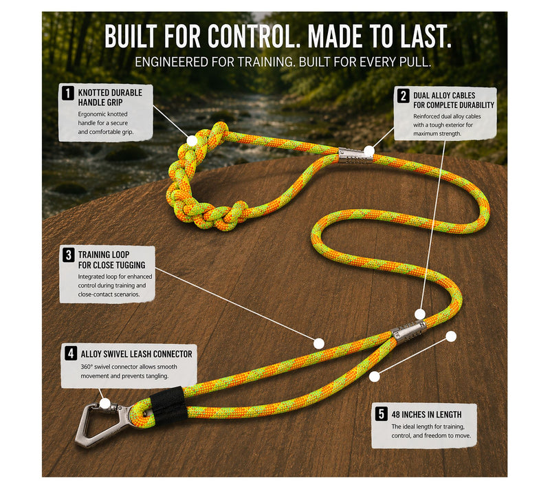 Pet Life Neo-Craft One-Piece Knot-Gripped Training Dog Leash — View 11
