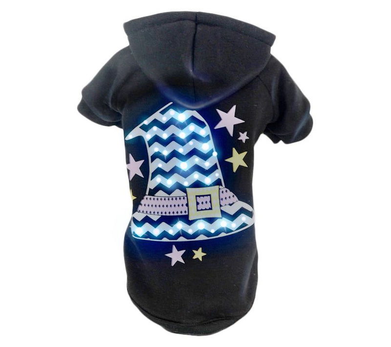 Pet Life LED Lighting Magical Hat Hooded Sweater Pet Costume — Main view