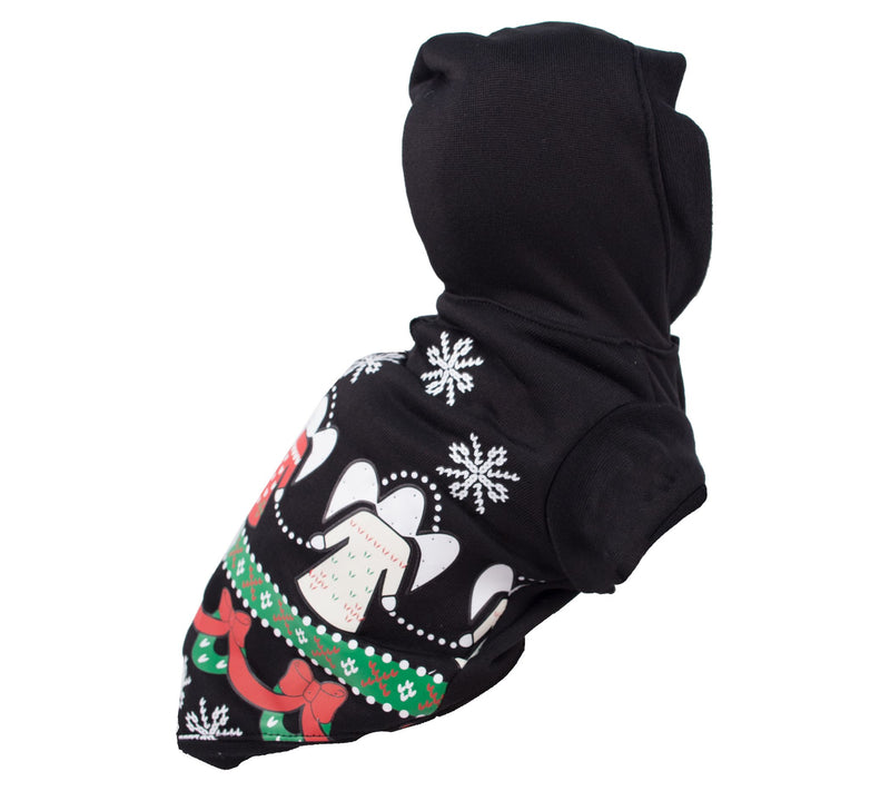 Pet Life LED Lighting Patterned Holiday Hoodieet Costume — View 3