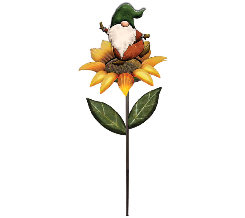 Sunset Vista Designs Gnome Sunflower Stake 41" — Main view