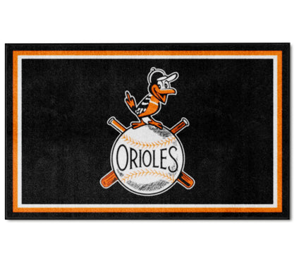 FANMATS MLB Retro 4x6 Plush Rug