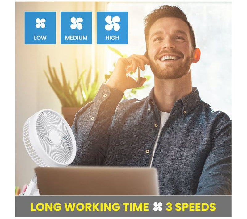 My Foldaway Rechargeable Fan 2-in-1 Floor & Table Fan — View 8
