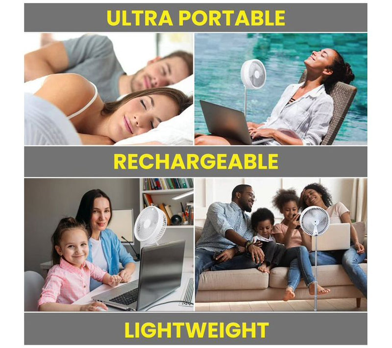 My Foldaway Rechargeable Fan 2-in-1 Floor & Table Fan — View 7