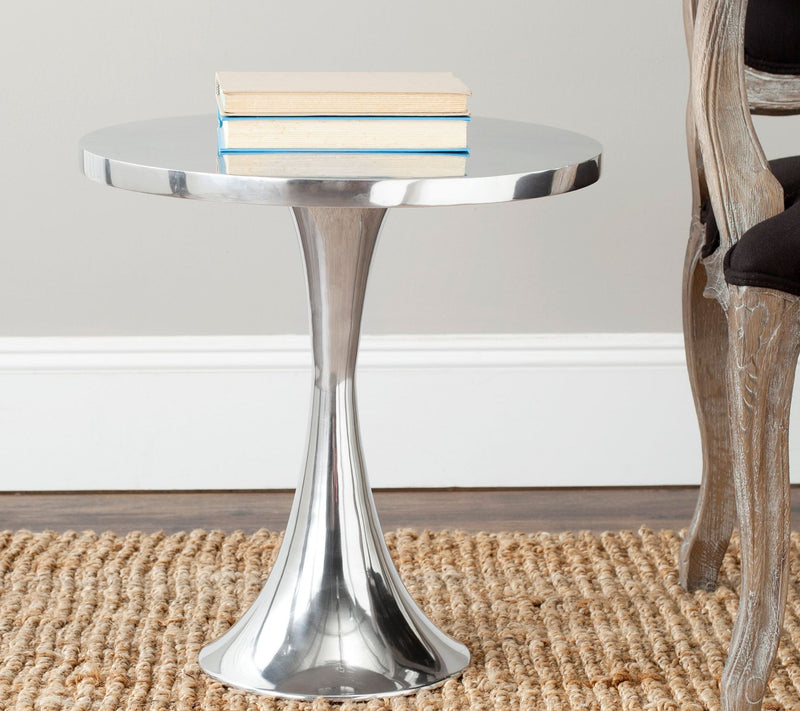Safavieh Galium Aluminum Round Top Side Table — View 8