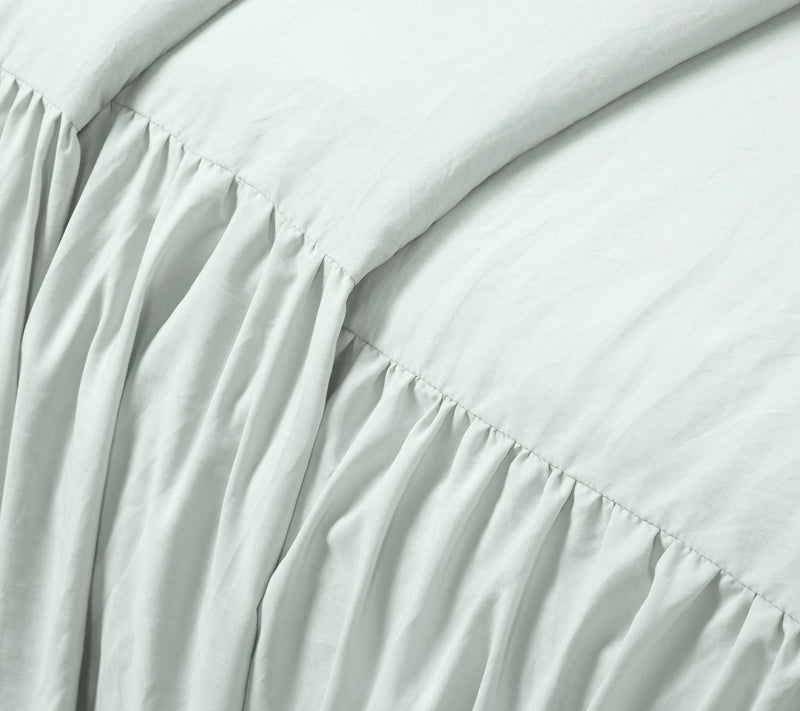 Ruffle Skirt Bedspread 3Pc Set Queen by Lush Deor — View 8