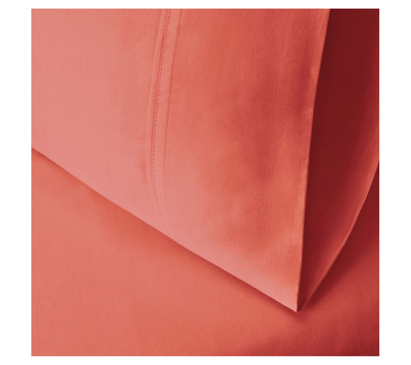 Superior 300-Thread Count Solid 2-Piece Pillowcase Set, King — View 3