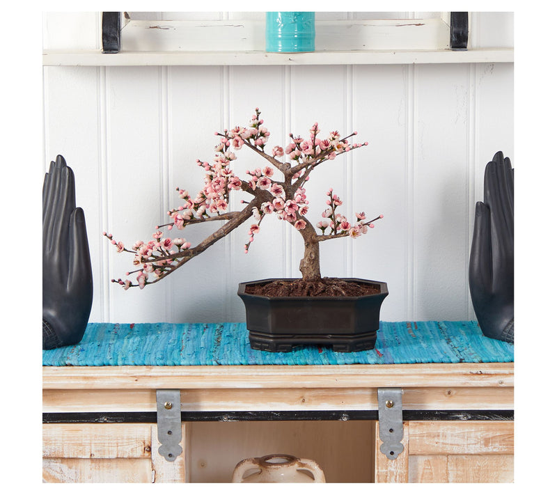 Cherry Blossom Bonsai Tree by Nearly Natural — View 2