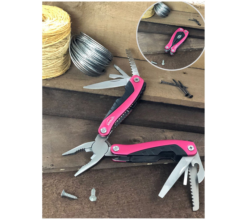 Apollo Tools 14-in-1 Multi Pliers - Pink (DT5015P) — View 4