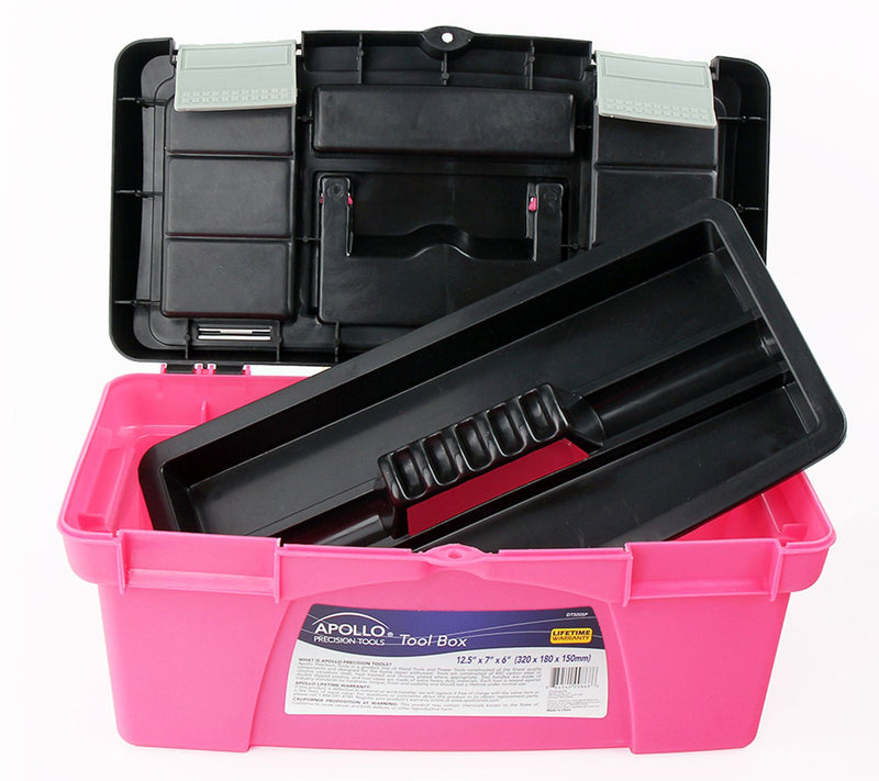Apollo Tools 3 Piece Tool Box - Pink DT5005P — View 4