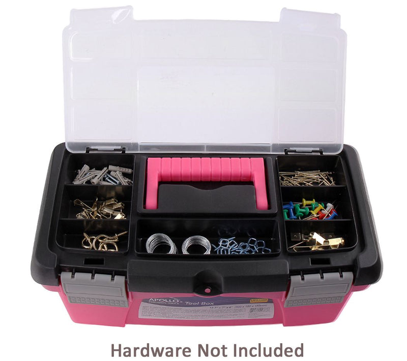 Apollo Tools 3 Piece Tool Box - Pink DT5005P — View 3