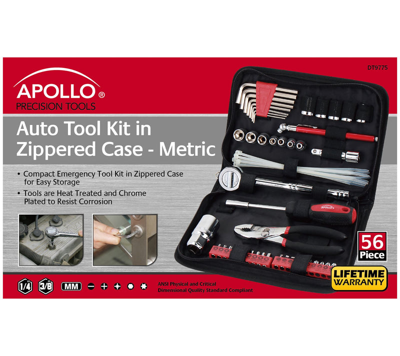 Apollo Tools 56-Piece Metric Auto Tool Set - DT9775 — View 3