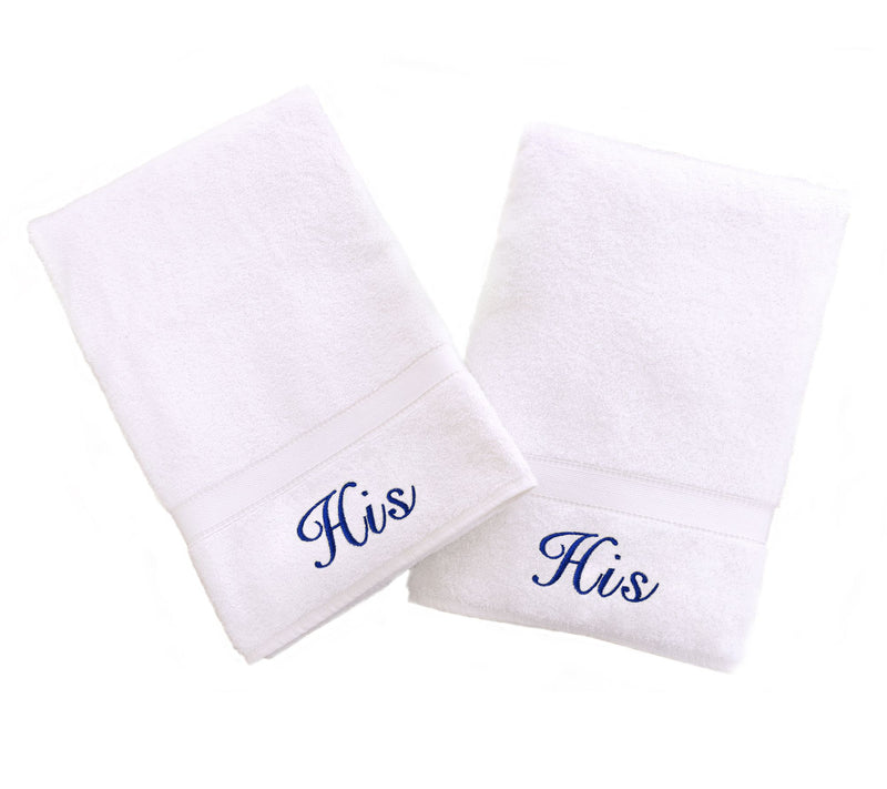 Linum Home Textiles "His" and "His" 2-Piece Hand Towels — View 5