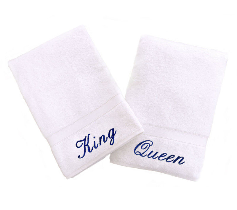 Linum Home Textiles "King" and "Queen" 2-PieceHand Towels — View 5