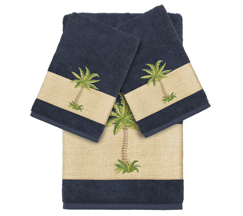 Linum Home Textiles Colton Embellished 3 PC Towel Set — View 11