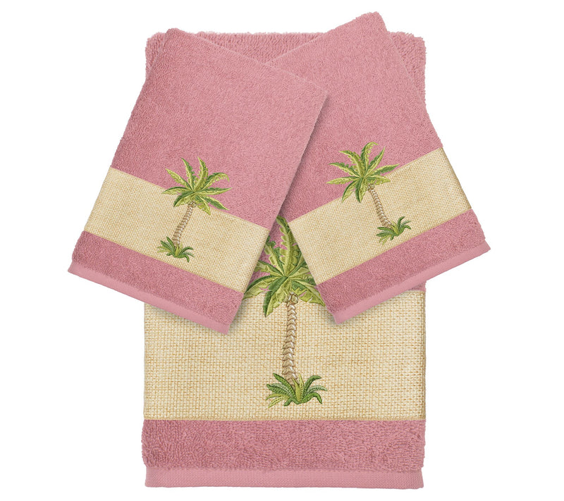 Linum Home Textiles Colton Embellished 3 PC Towel Set — View 13