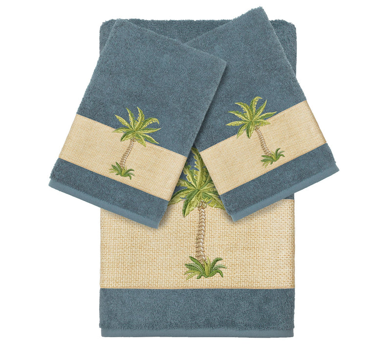 Linum Home Textiles Colton Embellished 3 PC Towel Set — View 15