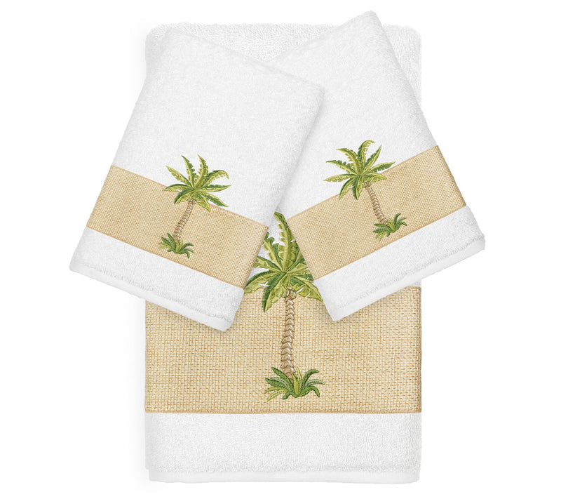 Linum Home Textiles Colton Embellished 3 PC Towel Set — View 17